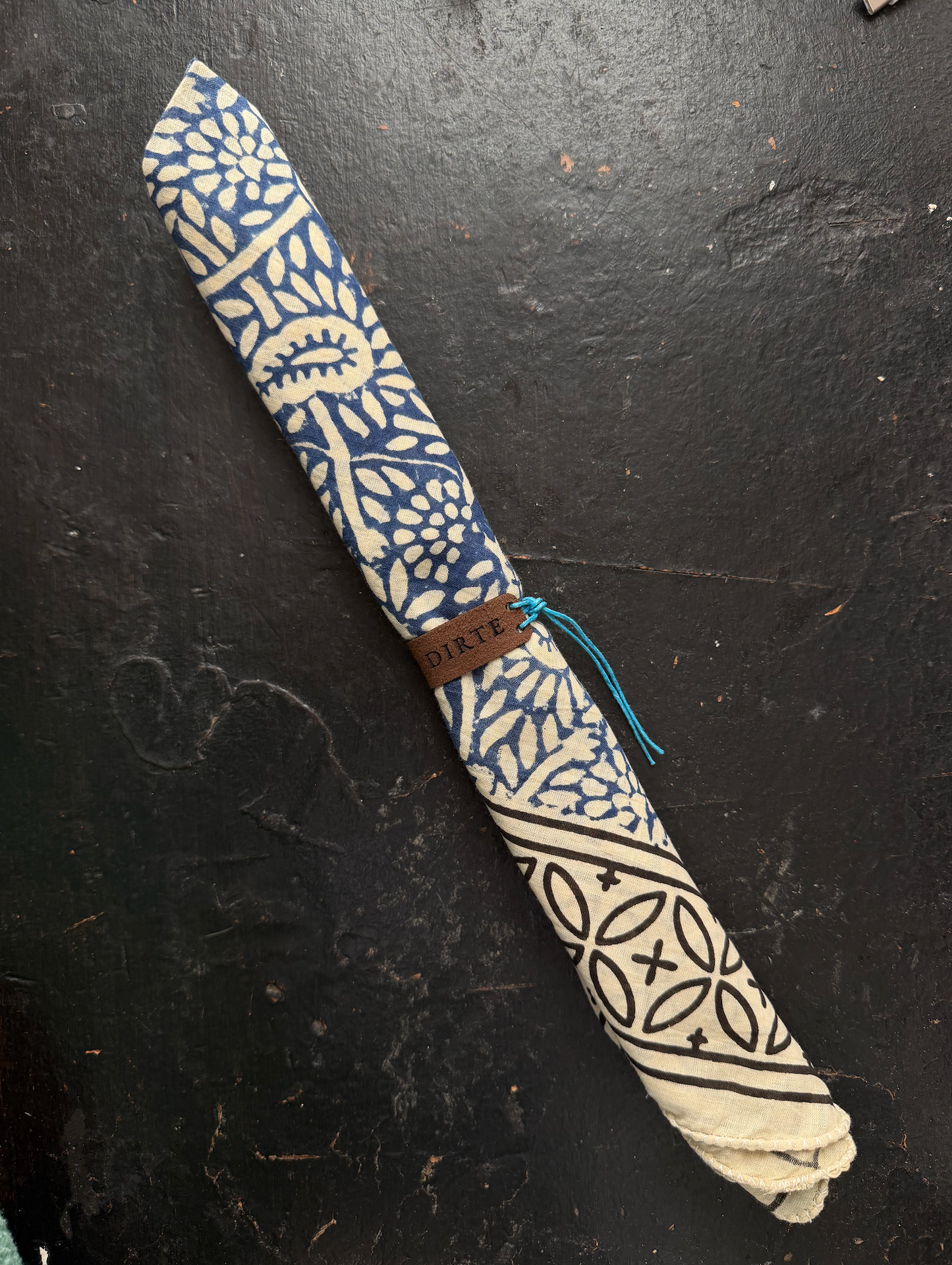 wood block bandana